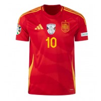 Španielsko Dani Olmo #10 Domáci futbalový dres ME 2024 Krátky Rukáv